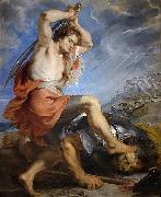 Peter Paul Rubens David Slaying Goliath painting